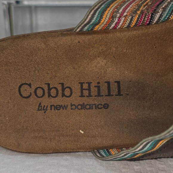 WOMENS COBB HILL BY NEW BALANCE BROWN SLIP ON WEDGE SANDAL SIZE 7.5 EUC - Picture 7 of 10